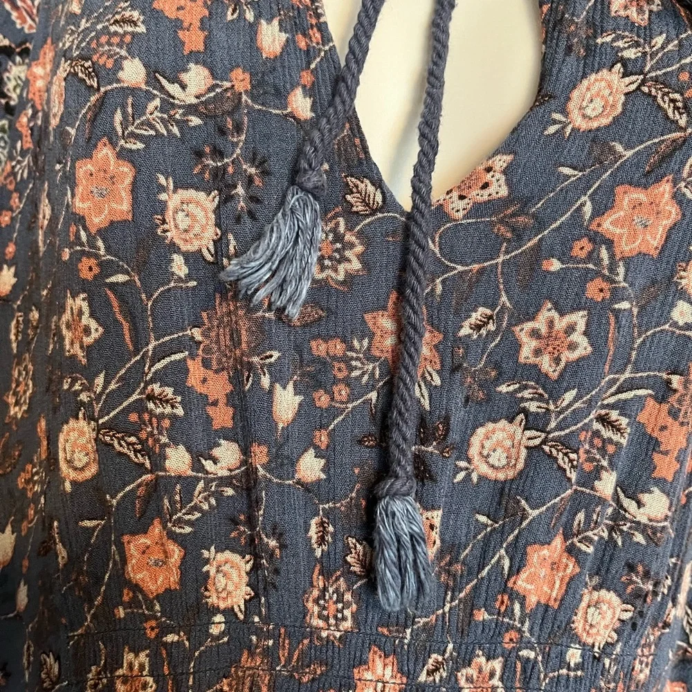 Free people lucky loosey floral mini boho dress